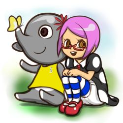 Rule 34 | animal crossing, bug, butterfly, dizzy (animal crossing), elephant, insect, nintendo, pink hair