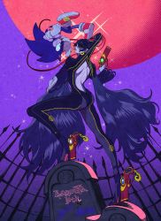 Rule 34 | 1boy, 1girl, ass, bayonetta, bayonetta (series), black hair, blue eyes, bodysuit, breasts, company name, earrings, elbow gloves, ezume (rosehip), furry, furry female, furry male, glasses, gloves, grave, gun, highres, jewelry, large breasts, lipstick, long hair, makeup, mole, mole under mouth, nintendo, sega, shoes, smile, solo, sonic (series), sonic the hedgehog, super smash bros., very long hair, weapon, white gloves