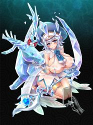 Rule 34 | blue eyes, breasts, large breasts, project qt, qtenka, silver hair, thick thighs, thighs