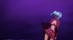 Rule 34 | 2girls, animated, animated gif, ass, blue gloves, blue hair, breasts, cameltoe, from behind, gloves, green hair, ikkitousen, large breasts, legs, multiple girls, navel, no bra, open clothes, open shirt, panties, red shirt, red skirt, ryofu housen, ryomou shimei, shin ikkitousen, shirt, short hair, skirt, standing, stomach, thighs, twintails, underwear, upskirt, vest, white panties, white shirt, yellow vest