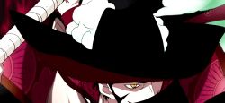 Rule 34 | 1boy, animated, animated gif, dracule mihawk, hat, lowres, male focus, one piece, solo, sword, weapon, yellow eyes