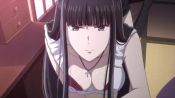 Rule 34 | 1girl, all fours, animated, audible music, black hair, blunt bangs, breasts, cleavage, fruits basket, fruits basket (2019), indoors, jewelry, large breasts, long hair, looking at viewer, necklace, on floor, pov, sidelocks, souma isuzu, sound, video