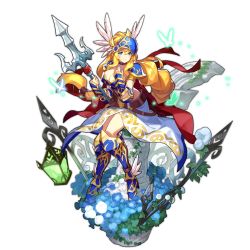 Rule 34 | aeleen, armor, armored boots, armored dress, blonde hair, blue eyes, boots, braid, breasts, bug, butterfly, cape, cleavage, dragalia lost, flower, full body, game cg, helmet, high heel boots, high heels, insect, lance, long hair, nintendo, non-web source, official art, plant, polearm, saitou naoki, solo, tagme, transparent background, very long hair, wavy hair, weapon