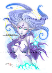 Rule 34 | 00s, 1girl, blue eyes, blue hair, blue lips, blue skin, breasts, claws, cleavage, colored skin, earrings, female focus, final fantasy, final fantasy xi, jewelry, long hair, matching hair/eyes, midriff, pasties, pointy ears, shiva (final fantasy), solo, white background, zin amami