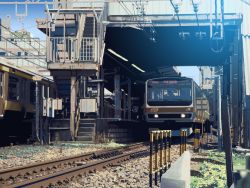 Rule 34 | houjou takasi, no humans, original, railroad tracks, real world location, realistic, scenery, train, train station