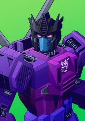 Rule 34 | 1boy, absurdres, aircraft, decepticon, evil, evil eyes, green background, helicopter, highres, jim stafford, mecha, robot, simple background, spinister, the transformers (idw), transformers, transformers: war for cybertron trilogy