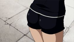 Rule 34 | 1girl, adachi emily, air gear, animated, animated gif, ass, jiggle, lowres, screencap, spanked, spanking
