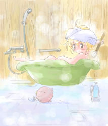 Rule 34 | 1990s (style), akazukin chacha, bath, bathtub, blonde hair, chacha, psuke