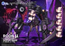 Rule 34 | 1girl, artist request, azur lane, black dress, blonde hair, blush, boots, breasts, brown eyes, byulzzi, cleavage, commentary, cross, detached sleeves, dress, hair between eyes, headgear, instrument, iron cross, keyboard (instrument), knee boots, large breasts, leaning forward, long sleeves, looking at viewer, microphone, multicolored hair, official alternate costume, official art, pantyhose, red hair, rigging, roon (azur lane), roon (muse) (azur lane), short hair, smile, solo, streaked hair, yandere trance