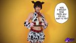 Rule 34 | 1girl, animal ears, animal print, animated, ass, bell, bouncing breasts, grabbing another&#039;s breast, breasts, cleavage, clothing aside, collar, cosplay, costume, cow ears, cow girl, cow print, cow tail, cowbell, cum, cum in pussy, dildo, facial, grabbing, handjob, hidori rose, large breasts, midriff, milk, neck bell, nipples, object insertion, oikawa shizuku, paizuri, panties, panties aside, photo (medium), sex machine, sex toy, skirt, solo, tail, text focus, thighhighs, uncensored, underwear, vaginal, vaginal object insertion, video