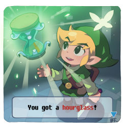 Rule 34 | 1boy, bf. (sogogiching), blonde hair, chibi, ciela, english text, engrish text, fairy, holding, holding sword, holding weapon, hourglass, link, male focus, nintendo, pointy ears, ranguage, shield, shield on back, solo, sword, the legend of zelda, the legend of zelda: phantom hourglass, toon link, typo, weapon
