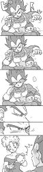 Rule 34 | ..., 1girl, 2boys, ^^^, ^ ^, armor, baby, bare shoulders, bikini (dragon ball), black eyes, black hair, blush, closed eyes, cup, dragon ball, dragonball z, dress, drop, earrings, embarrassed, family, father and son, gloves, greyscale, happy, hat, headpat, highres, jewelry, looking at another, looking away, mature female, monochrome, multiple boys, open mouth, panchy, pouring, ribbon, saucer, short hair, simple background, sleeping, speech bubble, spoken ellipsis, sweatdrop, teacup, teapot, tkgsize, trembling, trunks (dragon ball), vegeta, white background, widow&#039;s peak, zzz