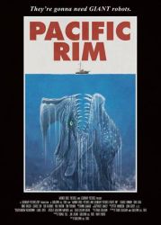 Rule 34 | boat, english text, garayann, giant, giant monster, gradient background, horns, jaws (movie), kaijuu, legendary pictures, monster, movie poster, no humans, ocean, otachi, pacific rim, parody, poster (medium), sailboat, solo, source request, style parody, watercraft