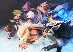 Rule 34 | arcanine, black eyes, brown eyes, claws, creature, creatures (company), dog, electrike, energy, energy ball, fangs, from side, furfrou, furfrou (heart), furry, game freak, gen 1 pokemon, gen 2 pokemon, gen 3 pokemon, gen 4 pokemon, gen 5 pokemon, gen 6 pokemon, granbull, haychel, heart, houndour, lucario, mightyena, nintendo, pokemon, pokemon (creature), profile, red eyes, signature, smeargle, stoutland, trait connection, watermark, web address