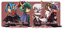 Rule 34 | 4boys, armor, armored boots, assassin cross (ragnarok online), black cape, black coat, black footwear, black pants, black sclera, black shirt, black wings, blue cape, blue eyes, blue hair, boots, braid, braided ponytail, breastplate, cape, capelet, character request, chibi, closed mouth, coat, colored sclera, commentary request, copyright name, cross, crossover, diadem, dragon chronicle, dragon tail, emon-yu, full body, fur-trimmed capelet, fur trim, gauntlets, green armor, green eyes, green hair, hair between eyes, halo, head wings, high priest (ragnarok online), high wizard (ragnarok online), horns, layered clothes, leg armor, long hair, long sleeves, looking at another, looking back, lord knight (ragnarok online), male focus, multiple boys, open mouth, pants, parted bangs, pauldrons, pink hair, plume, pointy ears, ragnarok online, red capelet, red eyes, red scarf, scarf, shirt, shoes, short hair, shoulder armor, single braid, skull, skull on head, slit pupils, smile, spiked gauntlets, tail, vambraces, visor (armor), waist cape, white coat, white footwear, white hair, white pants, white wings, wings