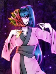 Rule 34 | amaterasu (sister&#039;s story), bandages, blue hair, fusion, green hair, gumi, hatsune miku, japanese clothes, kimono, masa works design, red eyes, shading, siblings, sister&#039;s story, sisters, tsukuyomi (sister&#039;s story), twins, vocaloid