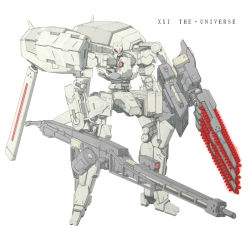 Rule 34 | 8-gou (mechanist08), armored core, armored core 5, from software, mecha, no humans, robot, solo, white background