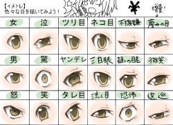 Rule 34 | 1girl, brown eyes, chart, domoki kenji, eye focus, original, tareme, tears, translation request, tsurime