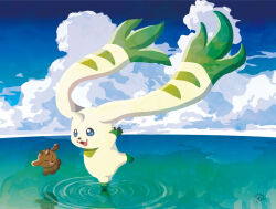 Rule 34 | 2others, chocomon, cloud, digimon, digimon (creature), horns, multiple others, sky, terriermon, water