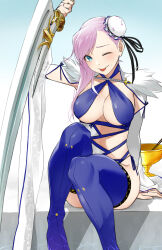 Rule 34 | 1girl, alternate costume, fate/grand order, fate (series), highres, miyamoto musashi (fate), miyamoto musashi (fate/grand order), miyamoto musashi (swimsuit berserker) (fate), miyamoto musashi (swimsuit berserker) (third ascension) (fate), official alternate costume, sword, tagme, weapon, white hair