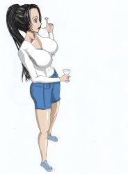 Rule 34 | absurdres, anime coloring, animedia, artist name, boa hancock, breasts, drawing, full body, glass, highres, lat, one piece, party