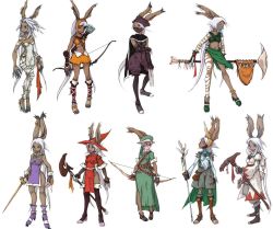 Rule 34 | 6+girls, animal ears, archer (fft), assassin (fft), claws, dark-skinned female, dark skin, elementalist (fft), fencer (fft), final fantasy, final fantasy tactics, final fantasy tactics advance, game, gloves, high heels, long hair, multiple girls, official art, ponytail, rabbit ears, rabbit girl, red mage (fft), shoes, skirt, sniper (fft), summoner (fft), sword, tan, tattoo, twintails, viera, weapon, white hair, white mage, white mage (fft), white mage (final fantasy)
