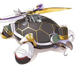 Rule 34 | animalization, bow (weapon), catapult turtle, chen gong (fate), fate/grand order, fate (series), glasses, hat, mecha, mechanization, naik, parody, purple hair, robot, simple background, solo, trait connection, turtle, weapon, white background, yu-gi-oh!