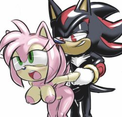 Rule 34 | 1boy, 1girl, amy rose, animal ears, animal nose, bent over, black fur, black hair, blush, body fur, breasts, completely nude, erection, furry, furry female, furry male, furry with furry, gloves, green eyes, grin, hairband, half-closed eyes, happy sex, hetero, highres, holding another&#039;s wrist, leaning forward, light blush, long hair, looking at another, medium breasts, multicolored hair, nipples, nude, open mouth, penis, pink fur, pink hair, red eyes, red hair, red hairband, ringed eyes, rockthebull, sex, sex from behind, shadow the hedgehog, shiny skin, short hair, sidelocks, sideways mouth, simple background, sketch, smile, sonic (series), spiked hair, standing, streaked hair, tail, teeth, testicles, two-tone fur, two-tone hair, uncensored, white background, white fur, white gloves