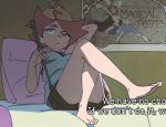 Rule 34 | 10s, 1girl, amanda o&#039;neill, animated, barefoot, feet, green eyes, little witch academia, multicolored hair, solo, text focus, thighs, two-tone hair, video, wand, video, witch