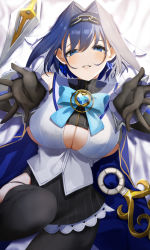 Rule 34 | chain, chain headband, highres, hololive, hololive english, non-web source, ouro kronii, reaching, reaching towards viewer, tagme, virtual youtuber