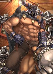 Rule 34 | 6+boys, abs, ass, bara, bare pectorals, bk mita, brown pants, bulge, bulge to ass, cloak, fake horns, granblue fantasy, grey cloak, group sex, helmet, highres, horned helmet, horns, imminent anal, imminent penetration, large pectorals, male focus, multiple boys, muscular, muscular male, navel, navel hair, nipples, paid reward available, pants, pectorals, solo focus, stomach, textless version, thick thighs, thighs, vaseraga, veins, yaoi