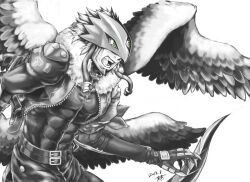 Rule 34 | 1boy, beelzebumon, digimon, digimon (creature), male focus, mask, solo, wings