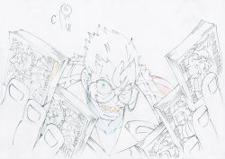 Rule 34 | 1boy, commentary, evil grin, evil smile, glasses, grill, grin, hanshin tigers, highres, key frame, kill la kill, laughing, money, nippon professional baseball, official art, parody, partially colored, production art, production note, promotional art, signature, simple background, sketch, smile, takarada kaneo, teeth, tiger, trigger (company), white background, yakuza