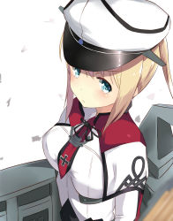 Rule 34 | 10s, 1girl, blonde hair, blue eyes, breasts, color1087, female focus, graf zeppelin (kancolle), hat, highres, kantai collection, large breasts, long hair, solo, twintails, uniform