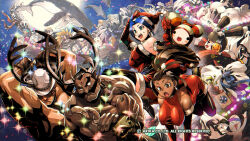 Rule 34 | area (street fighter), arika, black hair, blair dame, breasts, brown hair, character request, christmas, closed mouth, dark-skinned female, dark skin, darun mister, doctrine dark, dog, dolphin, fighting ex layer, garuda (street fighter), highres, jewelry, kairi (street fighter ex), kamite hayate, large breasts, long hair, medium hair, multiple boys, multiple girls, muscular, muscular male, official art, official wallpaper, open mouth, ponytail, pullum purna, short hair, skullomania, smile, street fighter, street fighter ex (series), technictix, whale