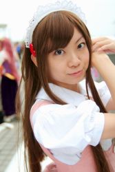 Rule 34 | apron, cosplay, hairband, highres, nana haramai, photo (medium), waitress