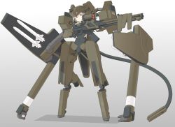 Rule 34 | 1girl, absurdres, armor, camera, commentary request, extra arms, gradient background, grey background, gun, helmet, highres, looking at viewer, mecha, mecha musume, mechanical arms, missile, navel, original, pd2010, piston, prosthesis, prosthetic leg, red eyes, rifle, robot, scope, shadow, short hair, solo, standing, trigger discipline, weapon, white background, white hair