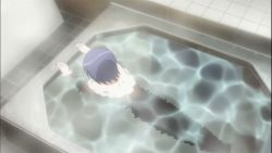 Rule 34 | animated, animated gif, bathtub, blue hair, kamisama dolls, kuga utao, nude, nudist, screencap, skinny dipping, steam, swimming, water, zenra