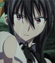 Rule 34 | 10s, 1girl, black hair, high school dxd, highres, himejima akeno, long hair, solo, stitched, third-party edit