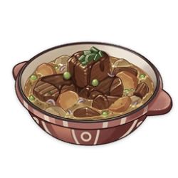 Rule 34 | artist request, carrot, commentary, english commentary, food, food focus, game cg, genshin impact, lowres, meat, no humans, official art, peas, pot, potato, simple background, stew, still life, third-party source, transparent background