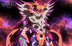 Rule 34 | + +, 10s, 1girl, armor, breasts, claws, digimon, digimon adventure tri., fur collar, furry, glowing, glowing eyes, glowing markings, highres, meicrackmon vicious mode, neon trim, no nipples, no pussy, official seraphimon, red eyes, sharp nails