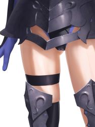 Rule 34 | 1girl, amino (tn7135), armor, armored boots, armored dress, black thighhighs, blue gloves, boots, cameltoe, close-up, elbow gloves, fate/grand order, fate (series), gloves, gluteal fold, leotard, mash kyrielight, shiny clothes, skindentation, solo, standing, thigh boots, thigh strap, thighhighs, thighs