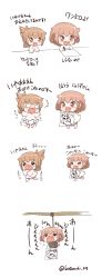 Rule 34 | 10s, 2girls, :d, ^ ^, alternate costume, brown eyes, brown hair, child&#039;s drawing, closed eyes, comic, crying, diaper, drawing, closed eyes, fang, flying teardrops, folded ponytail, gale kawaii, hair ornament, hairclip, highres, ikazuchi (kancolle), inazuma (kancolle), kantai collection, long hair, long sleeves, multiple girls, o o, open mouth, ponytail, short hair, simple background, sleeves past wrists, smile, tears, translated, twitter username, wavy mouth, white background, aged down