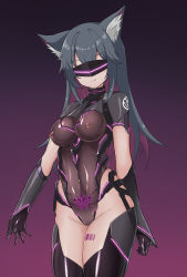 Rule 34 | 1girl, arknights, budesonide, corruption, dark persona, highres, nipple piercing, piercing, solo, texas (arknights)