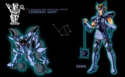 Rule 34 | armor, ball and chain (weapon), cerberus, cerberus dante, chain, constellation, knight, mace, male focus, monster, mythology, saint seiya, spikes, warrior, weapon
