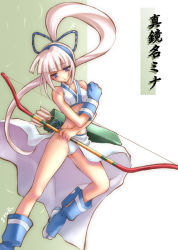 Rule 34 | 1girl, bow (weapon), majikina mina, nekou izuru, panties, samurai spirits, snk, solo, underwear, weapon