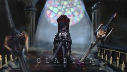 Rule 34 | 1girl, absurdres, arknights, ascot, black coat, black dress, black footwear, black headwear, bloodborne, boots, candle, character name, chinese commentary, coat, commentary request, crossed legs, dress, full body, gladiia (arknights), highres, innnnnnovation, lady maria of the astral clocktower, long hair, on chair, partial commentary, planted, planted spear, planted sword, planted weapon, pointy hat, polearm, red eyes, silver hair, sitting, solo, spear, sword, thigh boots, thighhighs, weapon, white ascot