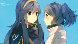 Rule 34 | 2girls, ameno (a meno0), armor, bad id, bad pixiv id, blue hair, blush, cape, cynthia (fire emblem), fire emblem, fire emblem awakening, grey eyes, heart, long hair, lucina (fire emblem), multiple girls, nintendo, short hair, short twintails, siblings, sisters, smile, translation request, twintails
