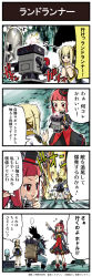 Rule 34 | ..., 00s, 2girls, 4koma, :d, blush, bococho, bomb, check translation, comic, dungeon and fighter, explosion, explosive, female gunner (dungeon and fighter), flying sweatdrops, gameplay mechanics, goblin, highres, holding, kannazuki hato, long sleeves, machinery, mage (dungeon and fighter), multiple girls, official art, open mouth, outstretched arm, pointing, robot, smile, speech bubble, spoken ellipsis, talking, translation request, uniform