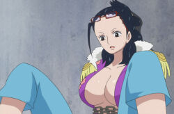 Rule 34 | breasts, large breasts, one piece, tashigi, unbuttoned, unbuttoned shirt